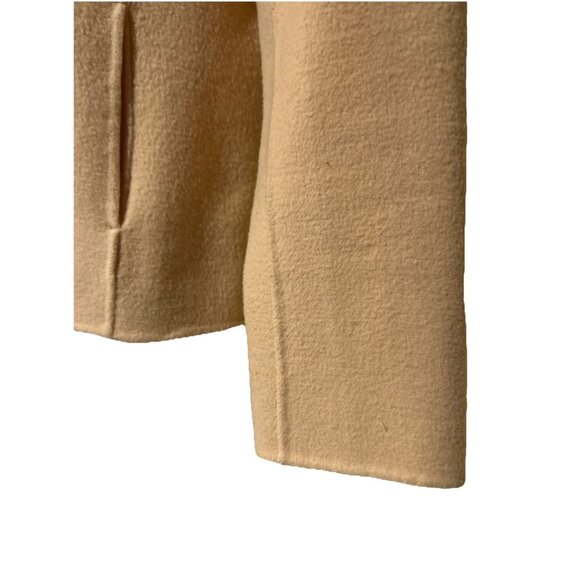 vtg y2k boiled wool cardigan sweater jacket butter yellow Alexandra Bartlett New - Picture 3 of 7